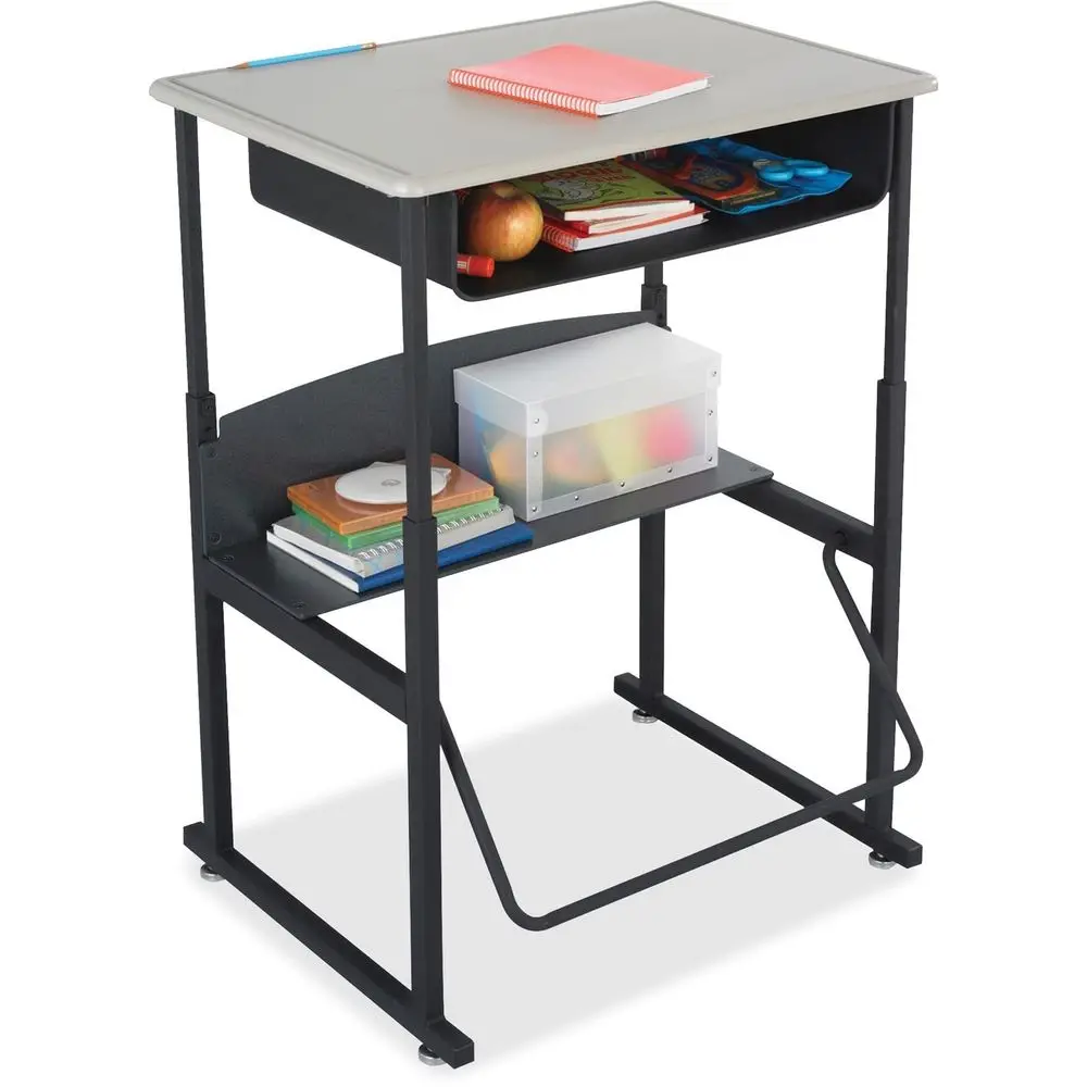 AlphaBetter Student Standing Desk with Storage Book Box, Adjustable Height with Shelf and Swinging Pendulum Foot Rest, 28 W x 2
AlphaBetter Student Standing Desk with Storage Book Box, Adjustable Height with Shelf and Swinging Pendulum Foot Rest, 28 W x 2