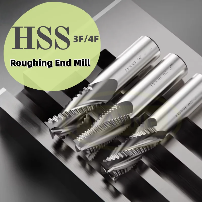 Roughing End Mill HSS Cutters 3F 4Flute 6mm to 25mm Saw Blade Metal Machining Inch & Iso 6mm 8mm 10mm 12mm 16mm 20 22 24mm 1PCS
Roughing End Mill HSS Cutters 3F 4Flute 6mm to 25mm Saw Blade Metal Machining Inch & Iso 6mm 8mm 10mm 12mm 16mm 20 22 24mm 1PCS