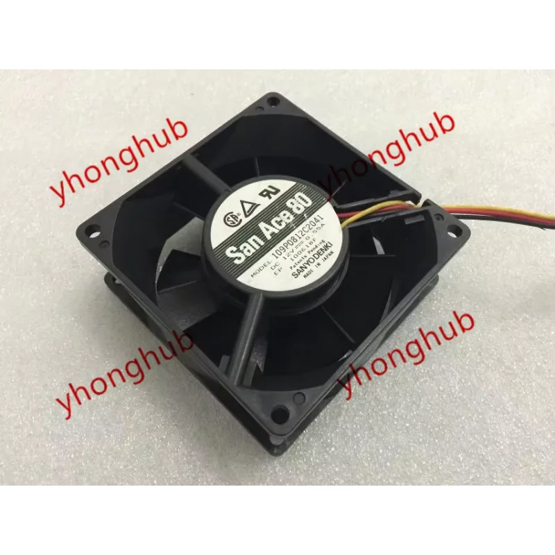 SANYO DENKI 109P0812C2041 DC 12 В 0,55 А 3-проводной 80x80x32 мм охлаждающий вентилятор для сервера
SANYO DENKI 109P0812C2041 DC 12 В 0,55 А 3-проводной 80x80x32 мм охлаждающий вентилятор для сервера