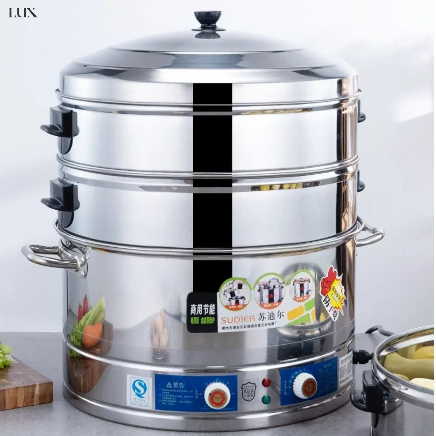 Large capacity electric steamer. Multifunctional for household. Steamed buns. Super large. Plug-in. Commercial grade quality.
Large capacity electric steamer. Multifunctional for household. Steamed buns. Super large. Plug-in. Commercial grade quality.
