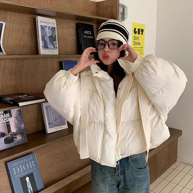 Y2K Fashion Lace-Up Cropped Cotton Jacket Women Winter Korean Solid Color All Match Hooded Parkas Casual Thicken Warm Coat Woman
Y2K Fashion Lace-Up Cropped Cotton Jacket Women Winter Korean Solid Color All Match Hooded Parkas Casual Thicken Warm Coat Woman