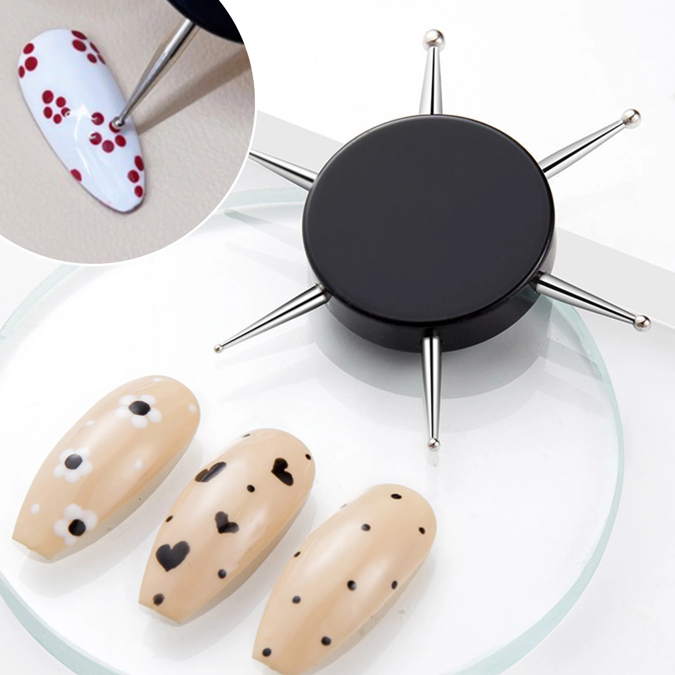 1pc 6 Head Nail Art Dotting Tools Disc Nail Drill Point Nail Tools Dot Painting Tools Nail Point Drill Pen
1pc 6 Head Nail Art Dotting Tools Disc Nail Drill Point Nail Tools Dot Painting Tools Nail Point Drill Pen