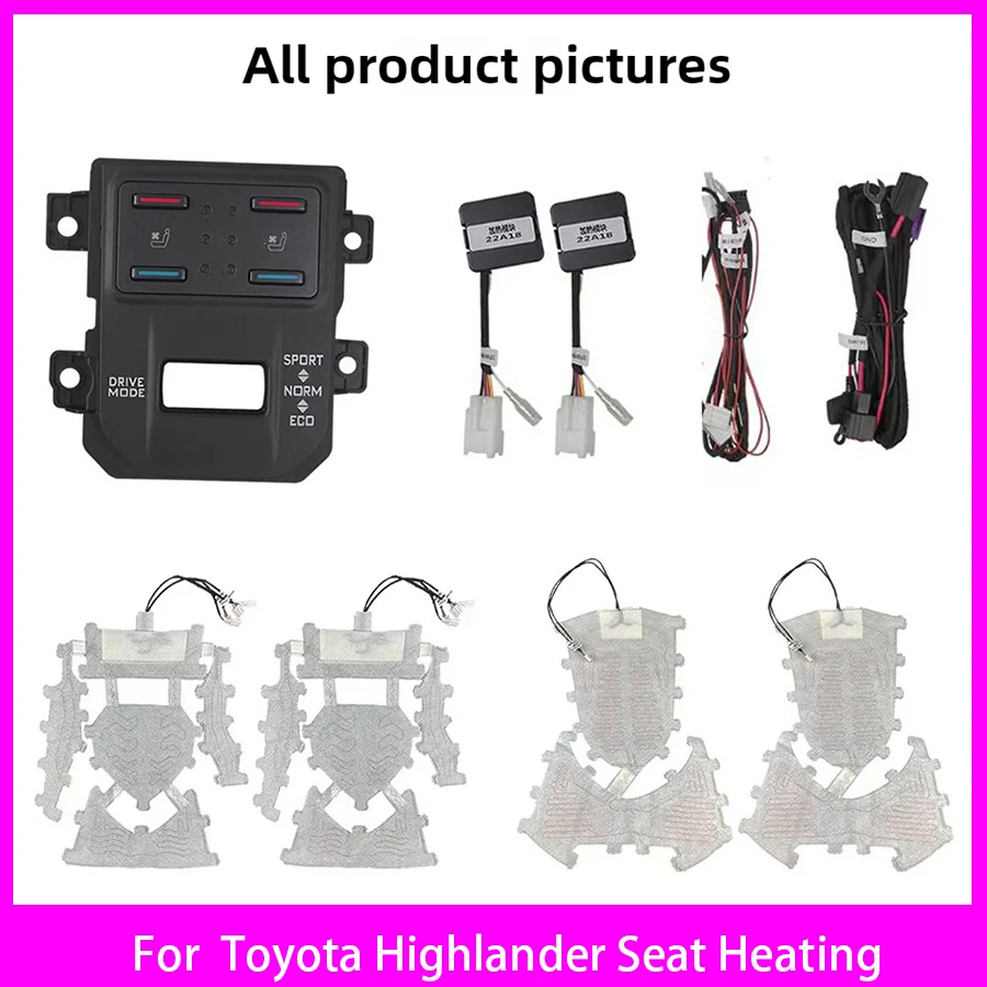 For Toyota Highlander Crown Land Cruiser Seat Ventilation and Heating Modification Kluger Seat Heating
For Toyota Highlander Crown Land Cruiser Seat Ventilation and Heating Modification Kluger Seat Heating