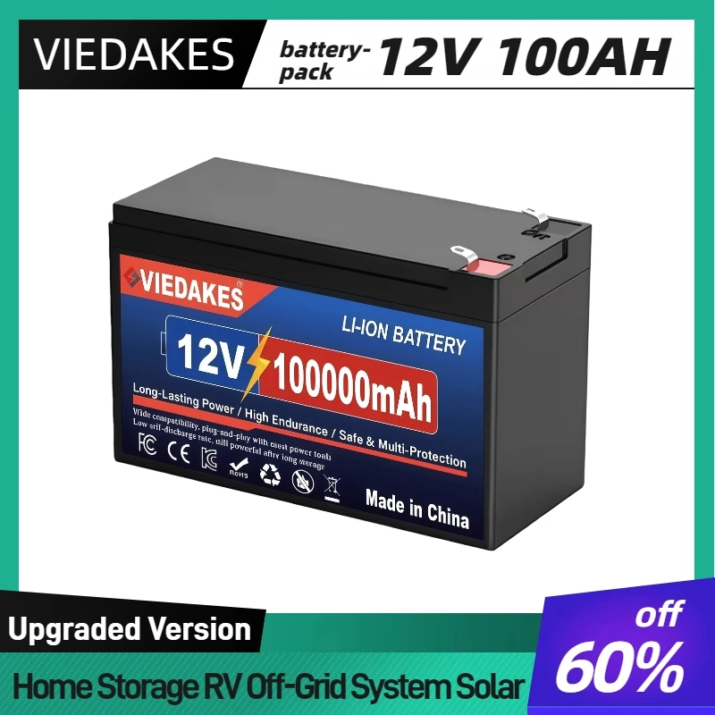 LiFePO4 12V 150Ah Rechargeable Lithium Battery,Built-in BMS,Perfect for Ride on Toys,solar panels,Fish Finders,Power Wheels
LiFePO4 12V 150Ah Rechargeable Lithium Battery,Built-in BMS,Perfect for Ride on Toys,solar panels,Fish Finders,Power Wheels