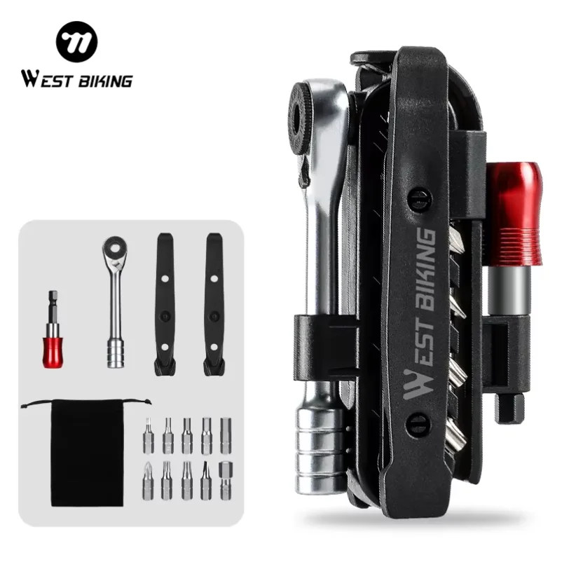 WEST BIKING Multi Functional Ratchet Wrench Tool Set Tire Pry Bar Quick Release Extension Rod Portable Maintenance Tool
WEST BIKING Multi Functional Ratchet Wrench Tool Set Tire Pry Bar Quick Release Extension Rod Portable Maintenance Tool