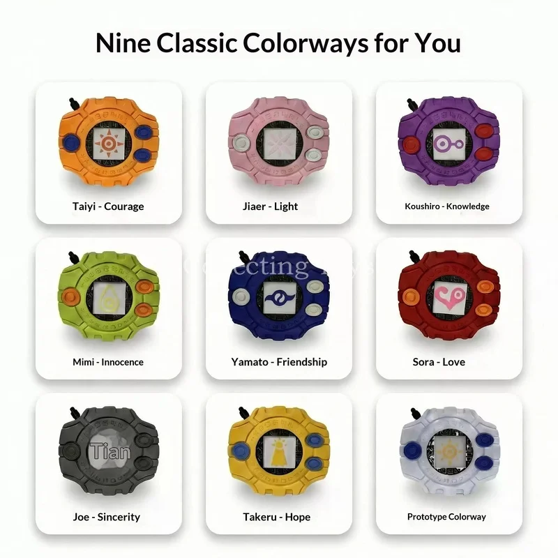 In Stock Digimon Adventure Digivice Keychain 9 Classic Colors Digital Monster Badge Pendant Perfect As Bag Charm Fan Collection
In Stock Digimon Adventure Digivice Keychain 9 Classic Colors Digital Monster Badge Pendant Perfect As Bag Charm Fan Collection