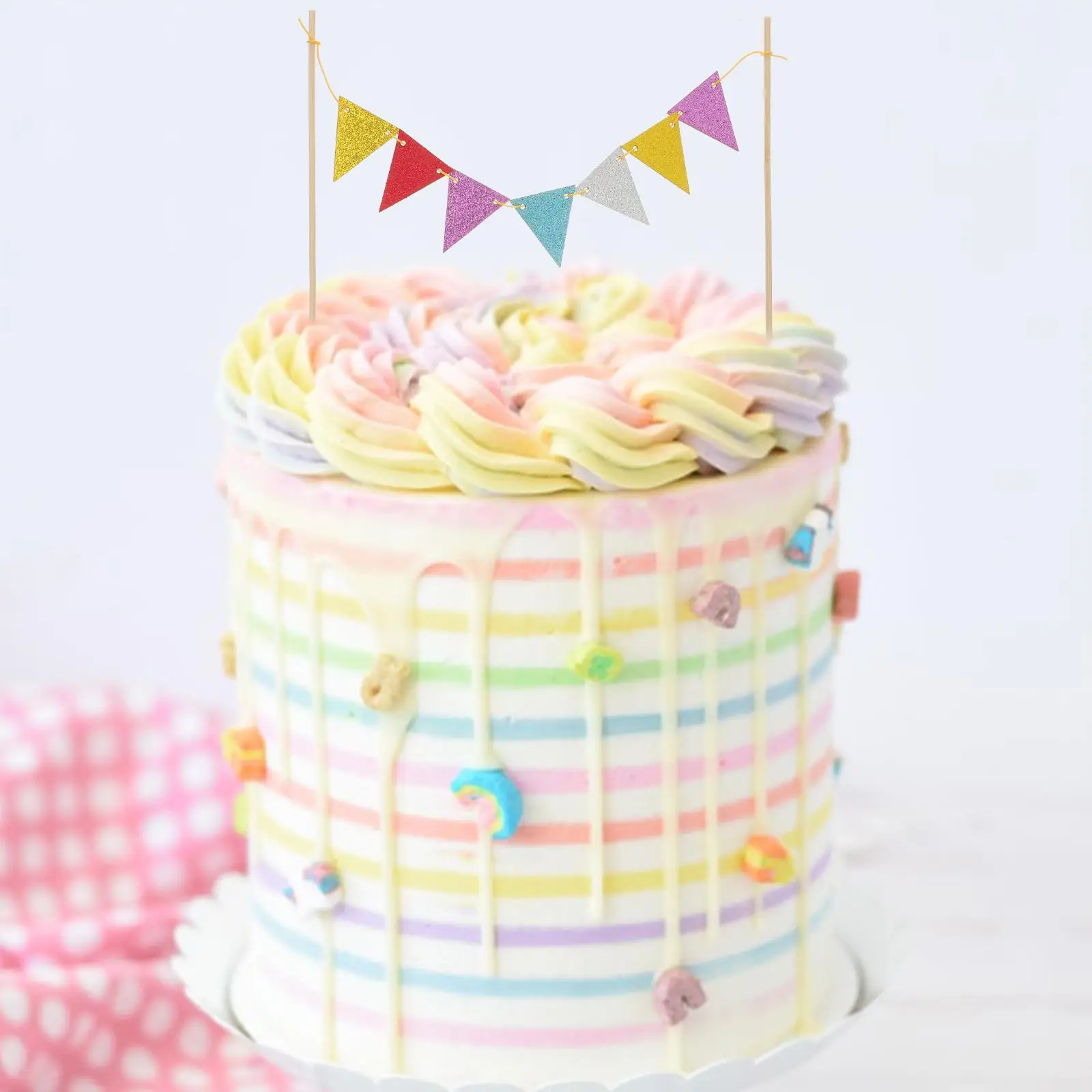 5 Pcs Cake Flags Colorful Triangle Picks Mini Toothpick Decorations Fruit Bamboo Topper Cake Decoration Banner Party Supplies
5 Pcs Cake Flags Colorful Triangle Picks Mini Toothpick Decorations Fruit Bamboo Topper Cake Decoration Banner Party Supplies