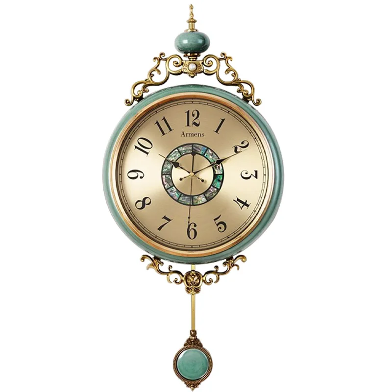 European living room wall clock pure copper art silent sweep second watch clock household personalized wall watch modern simple
European living room wall clock pure copper art silent sweep second watch clock household personalized wall watch modern simple