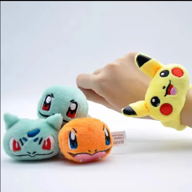 20cm Pokémon Pikachu, Charmander, Squirtle, Bulbasaur Pop Circle Wristband Plush Toys
20cm Pokémon Pikachu, Charmander, Squirtle, Bulbasaur Pop Circle Wristband Plush Toys