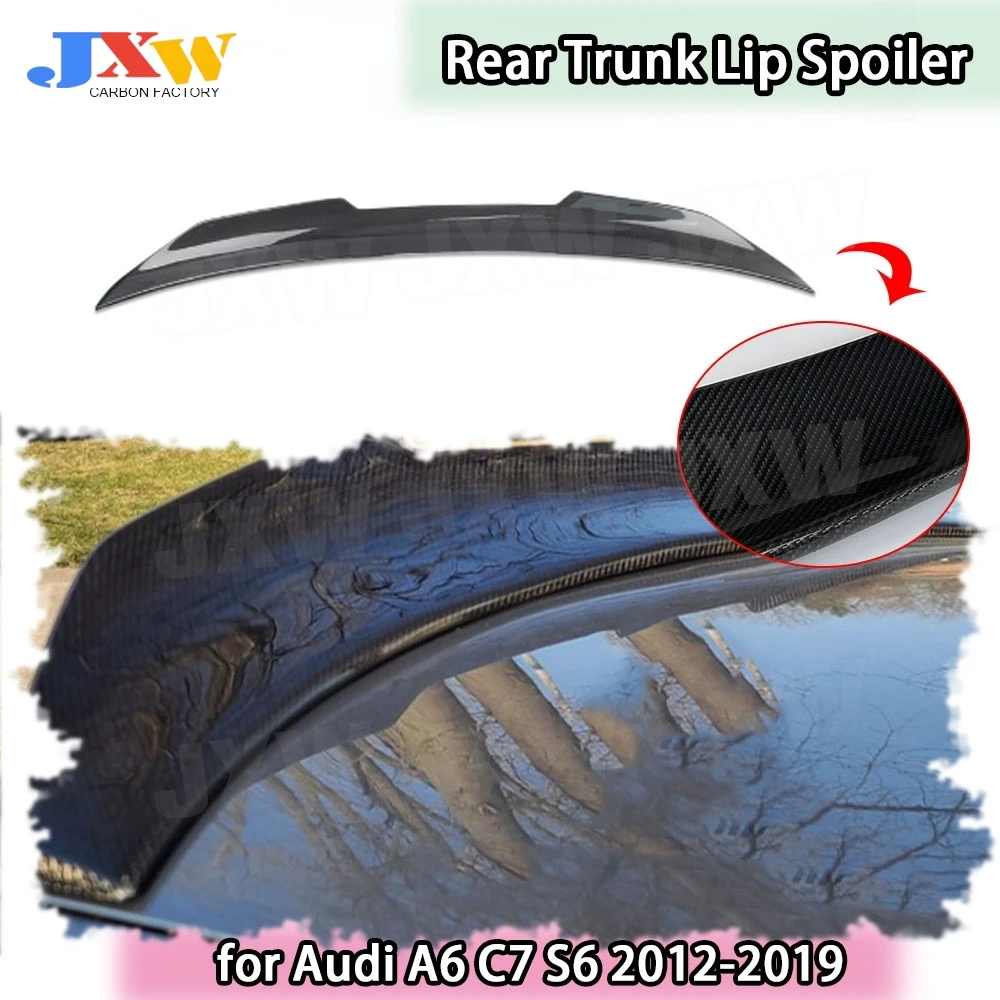Carbon Fiber for Audi A6 C7 S6 2012-2019 Rear Trunk Spoiler FRP P Style Rear Boot Spoiler Rear Spoiler Wing Body kits
Carbon Fiber for Audi A6 C7 S6 2012-2019 Rear Trunk Spoiler FRP P Style Rear Boot Spoiler Rear Spoiler Wing Body kits