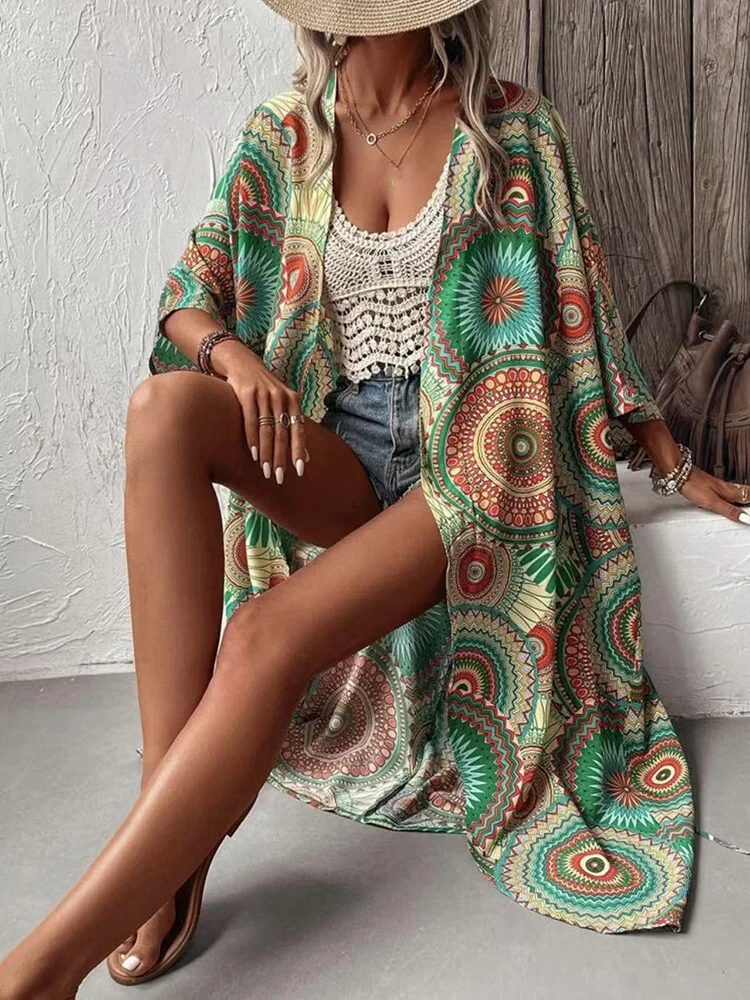 Spring Women's Five Sleeve Casual Style Polyester Material 2025 New Fashion Cardigan Large Swing Dress
Spring Women's Five Sleeve Casual Style Polyester Material 2025 New Fashion Cardigan Large Swing Dress