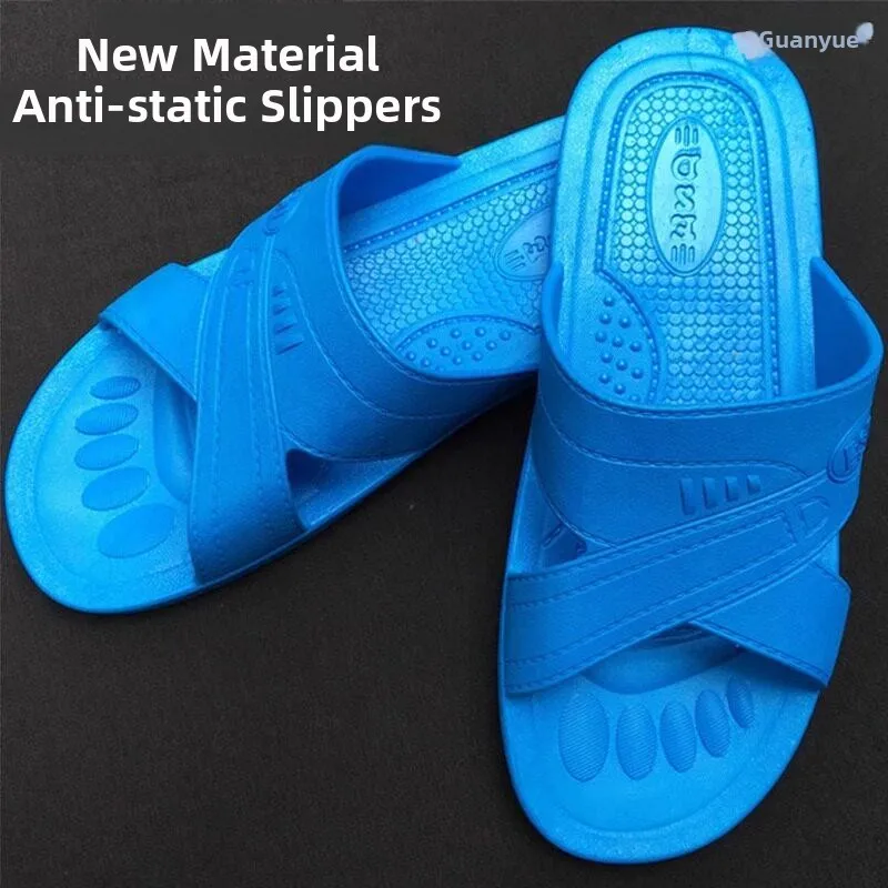 Anti-Static Thickened Slippers Unisex Electronic Engineering Soft Bottom Blue White New Model Dust-Free Odor-Resistant Shoes
Anti-Static Thickened Slippers Unisex Electronic Engineering Soft Bottom Blue White New Model Dust-Free Odor-Resistant Shoes