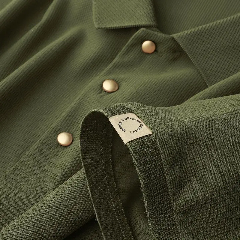 2023 Spring Summer Short Sleeve Polo Shirts Clothes for Men Turn-down Collar Loose Button Solid Color Casual Fashion Tops
2023 Spring Summer Short Sleeve Polo Shirts Clothes for Men Turn-down Collar Loose Button Solid Color Casual Fashion Tops