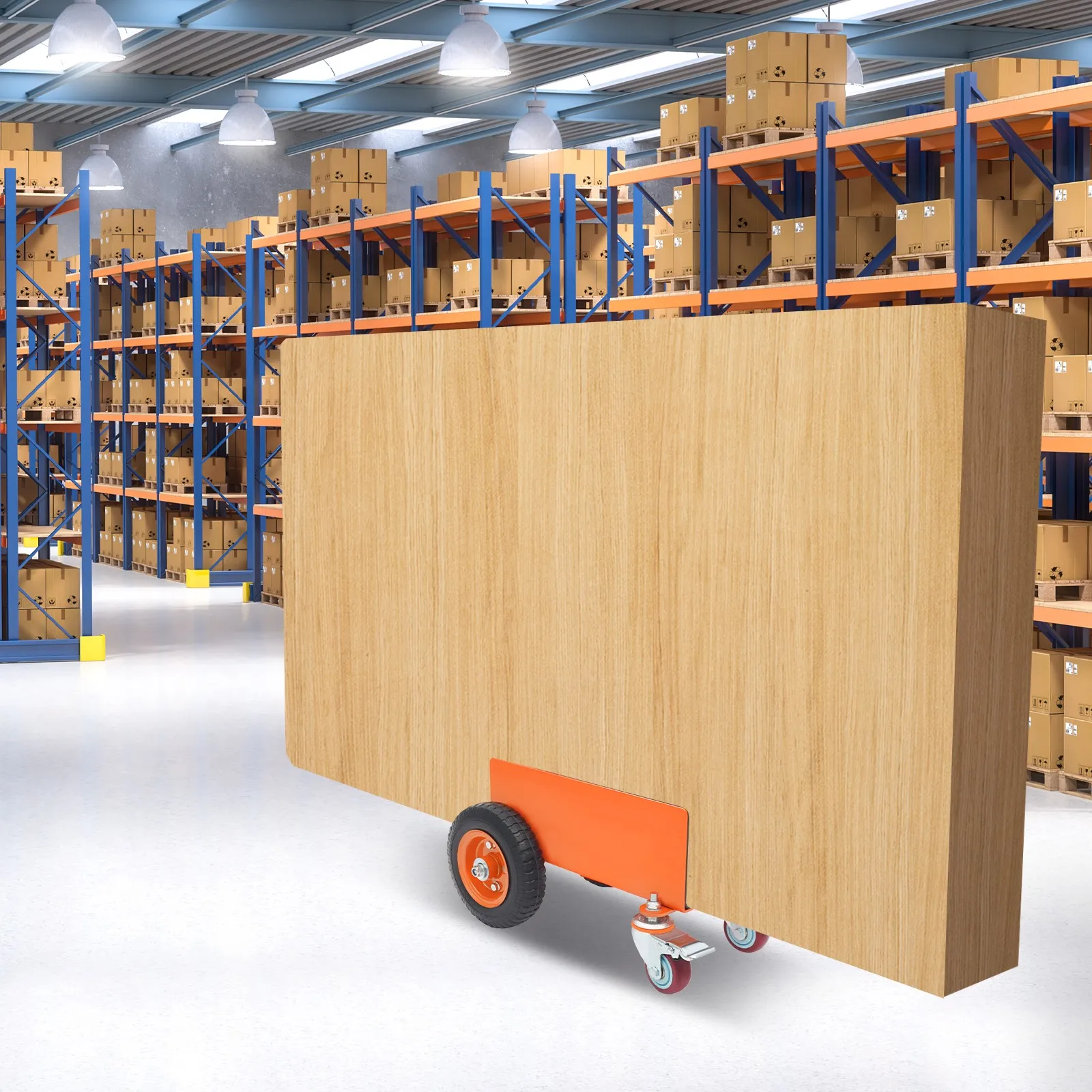 Heavy Duty Alloy Steel Panel Dolly with 2 Pneumatic Swivel Casters for Moving Large Plywood Sheets
Heavy Duty Alloy Steel Panel Dolly with 2 Pneumatic Swivel Casters for Moving Large Plywood Sheets