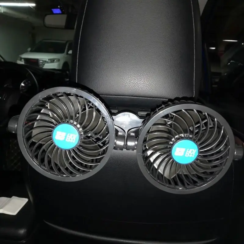 12V Electric Auto Car Air Cooling Fan Headrest 360 Degree Rotatable Dual Head F19A
12V Electric Auto Car Air Cooling Fan Headrest 360 Degree Rotatable Dual Head F19A