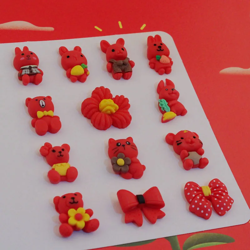 20pcs Diy Accessories Rabbit Flower Cat Bow Children Ornament Cartoon Handmade Material Resin Patch Charm For Making Jewelry
20pcs Diy Accessories Rabbit Flower Cat Bow Children Ornament Cartoon Handmade Material Resin Patch Charm For Making Jewelry