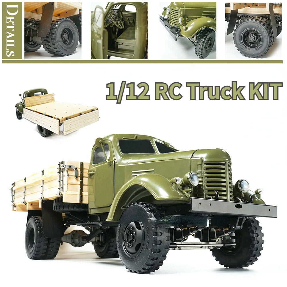 Kingkong RC D-E012 1/12 RC Truck ZIS-150/CA10 Off-Road Vehicle 4x2 Soviet Truck Model Car with Metal Chassis KIT Set Toy Boys
Kingkong RC D-E012 1/12 RC Truck ZIS-150/CA10 Off-Road Vehicle 4x2 Soviet Truck Model Car with Metal Chassis KIT Set Toy Boys