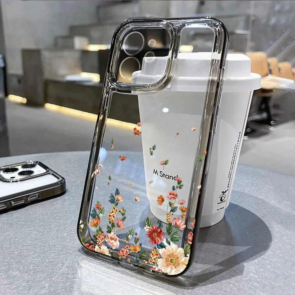Fashion Flower Phone Case for IPhone 15 11 12 14 13 Pro Max Mini XS Max XR SE2 7 8 Plus Shockproof Transparent Silicone Shell
Fashion Flower Phone Case for IPhone 15 11 12 14 13 Pro Max Mini XS Max XR SE2 7 8 Plus Shockproof Transparent Silicone Shell