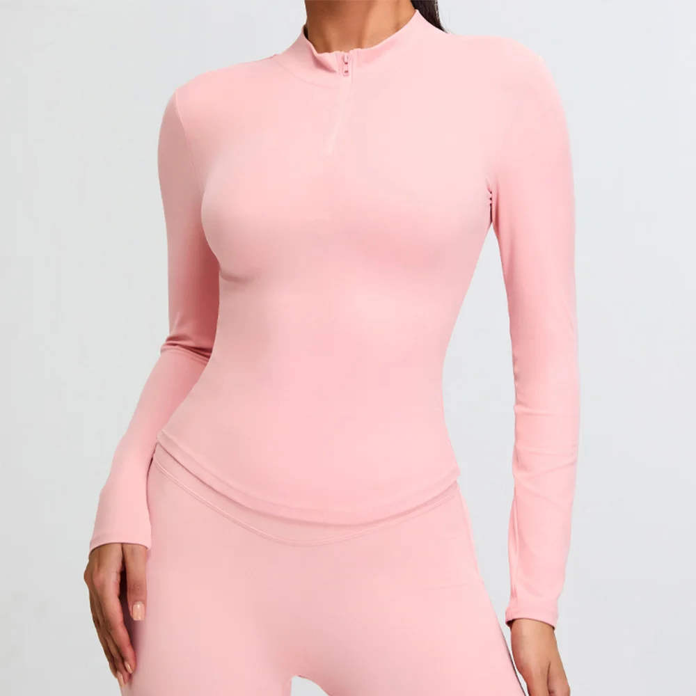 Half Zipper Yoga Long Sleeve Women Shirt Sports Jacket Fitness Gym Top Activewear Running Coats Sports Workout Clothes Woman Top
Half Zipper Yoga Long Sleeve Women Shirt Sports Jacket Fitness Gym Top Activewear Running Coats Sports Workout Clothes Woman Top