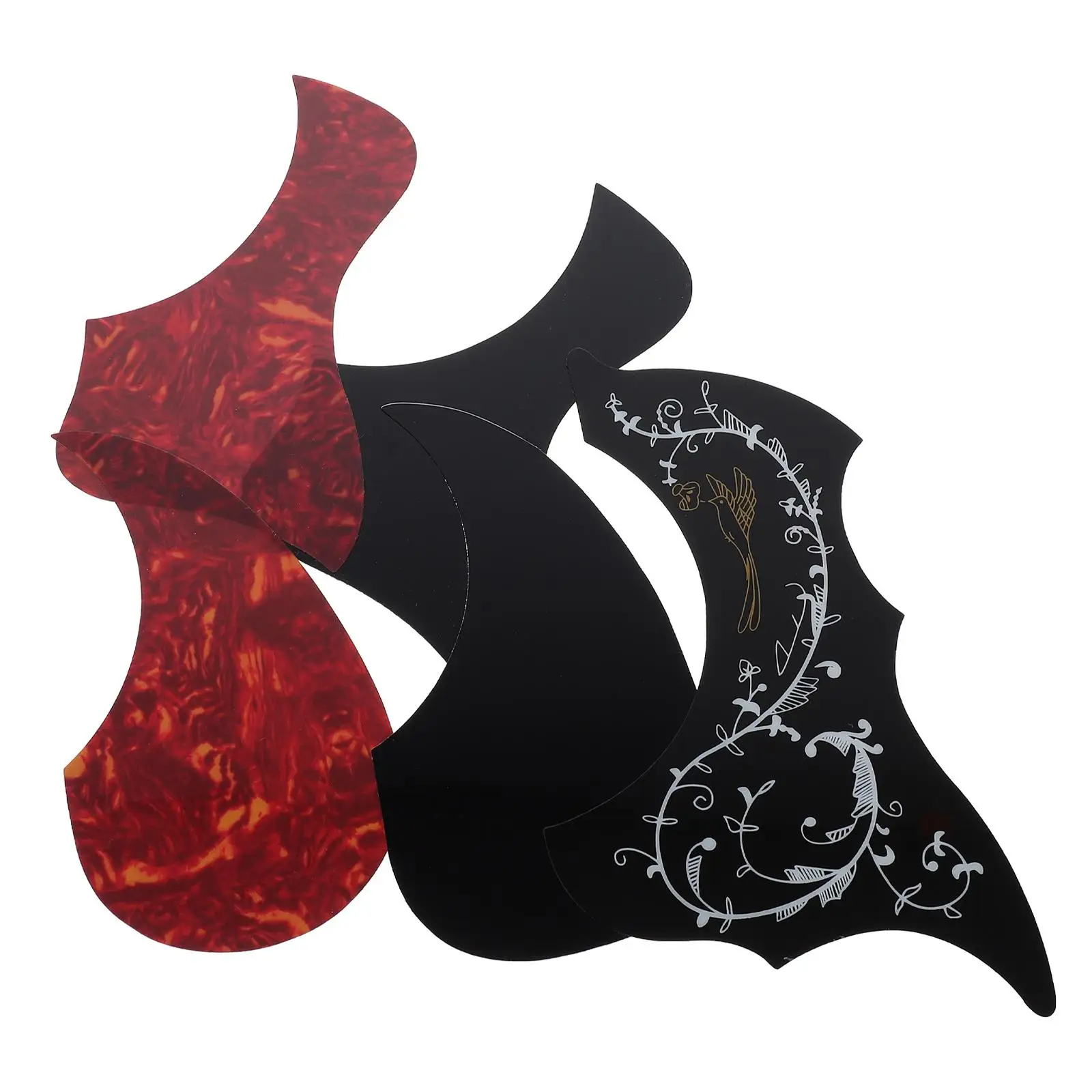 5 Pcs Guitar Pickguards Black Floral Thick Applique Electric Guard Stickers For Acoustic Parts Replacement DIY
5 Pcs Guitar Pickguards Black Floral Thick Applique Electric Guard Stickers For Acoustic Parts Replacement DIY