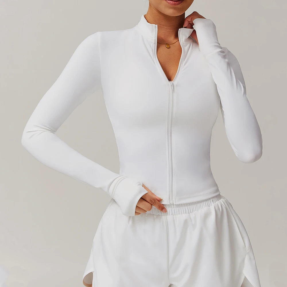 Women Tracksuits Sport Jacket Long Sleeve Shirt Workout Coat Gym Top Workout Training Clothing Yoga Sportswear With Thumb Holes
Women Tracksuits Sport Jacket Long Sleeve Shirt Workout Coat Gym Top Workout Training Clothing Yoga Sportswear With Thumb Holes