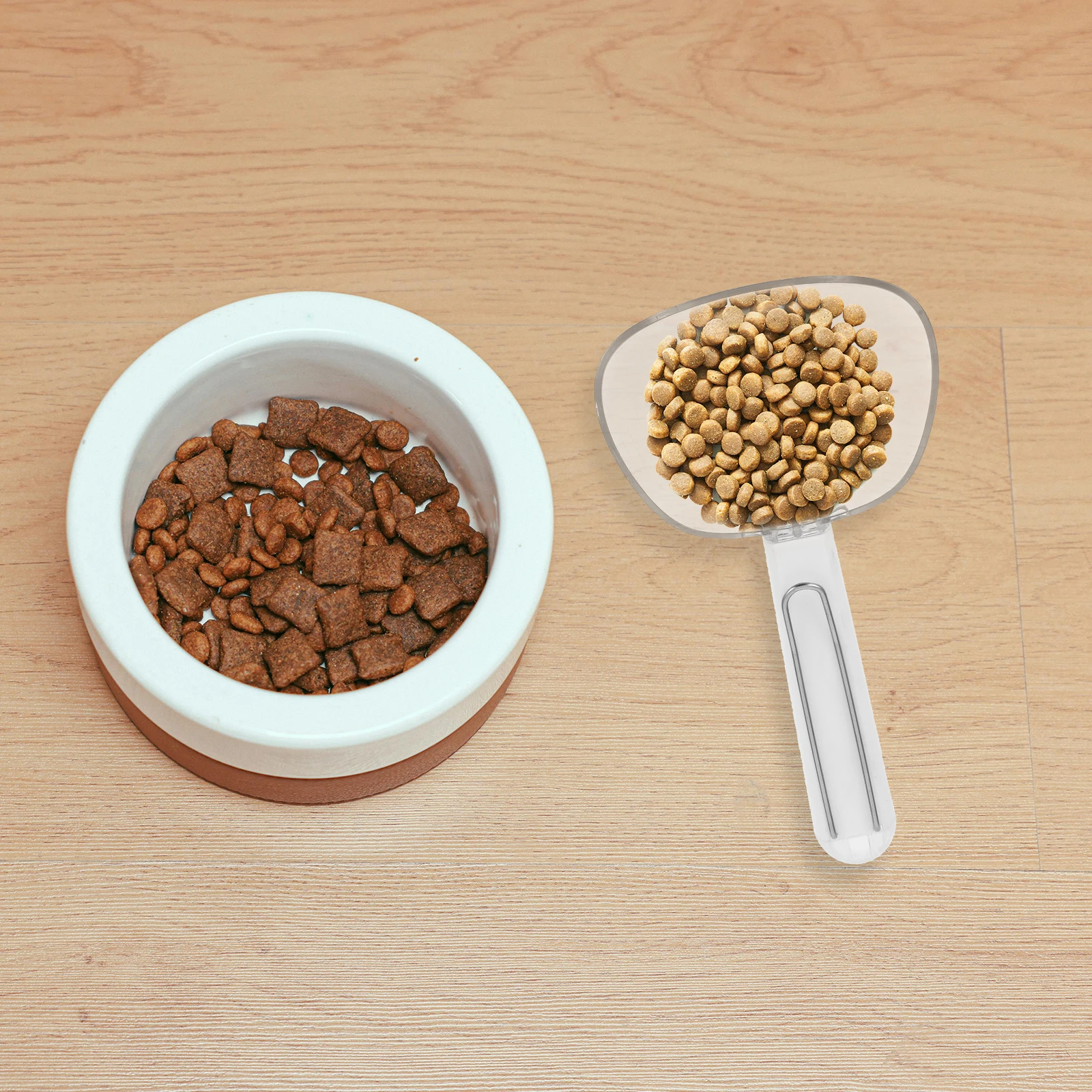 Pet Scoop Stainless Steel Clip Durable Handle Precise Measurement Cat Dog Measuring Spoon Versatile Scooper Snack Sealing Spoon
Pet Scoop Stainless Steel Clip Durable Handle Precise Measurement Cat Dog Measuring Spoon Versatile Scooper Snack Sealing Spoon