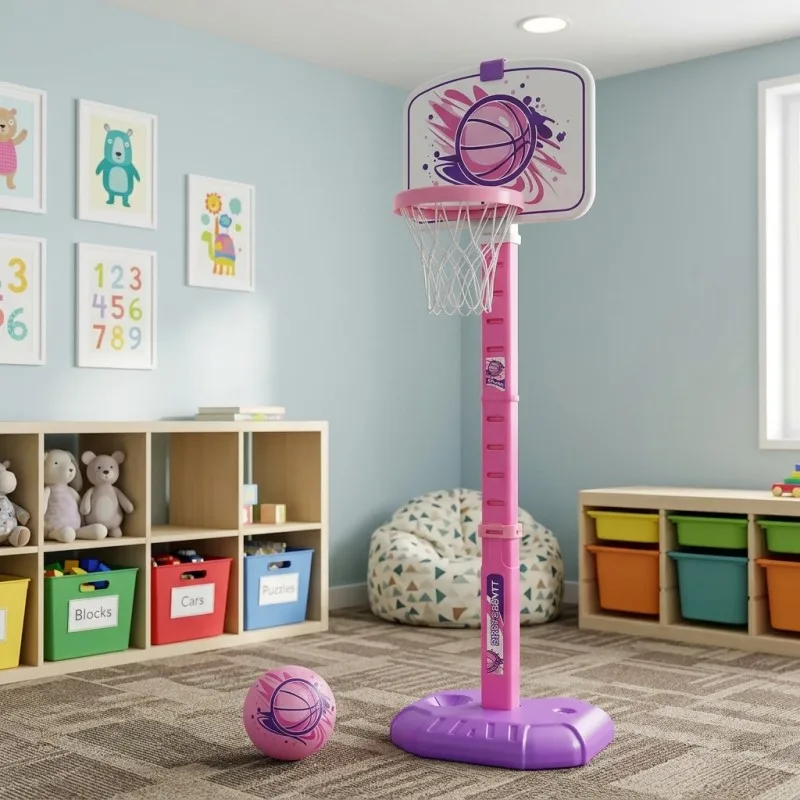 Height Adjustable Basketball Hoop Indoor Outdoor Backyard Sports Game Toy Gift for Family Fun
Height Adjustable Basketball Hoop Indoor Outdoor Backyard Sports Game Toy Gift for Family Fun