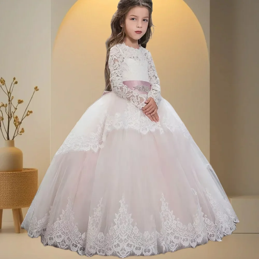 Elegant Light Pink Flower Girl Dress Lace Applique for Wedding Ball Gowns Junior Bridesmaid Kids Birthday Party Princess
Elegant Light Pink Flower Girl Dress Lace Applique for Wedding Ball Gowns Junior Bridesmaid Kids Birthday Party Princess