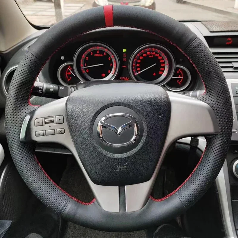 Hand Stitched black non-slip Genuine Leather Car Steering Wheel Cover For Mazda 6 Atenza 2009-2013 auto parts
Hand Stitched black non-slip Genuine Leather Car Steering Wheel Cover For Mazda 6 Atenza 2009-2013 auto parts