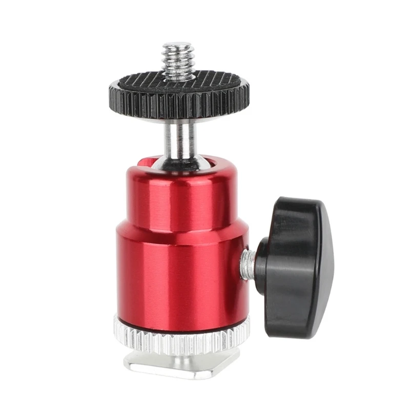 U55B Small Camera Top Mount with Mini Ball Head, Hot Shoe Base, 1/4 Screw and Metal Support for LED Light Placement
U55B Small Camera Top Mount with Mini Ball Head, Hot Shoe Base, 1/4 Screw and Metal Support for LED Light Placement