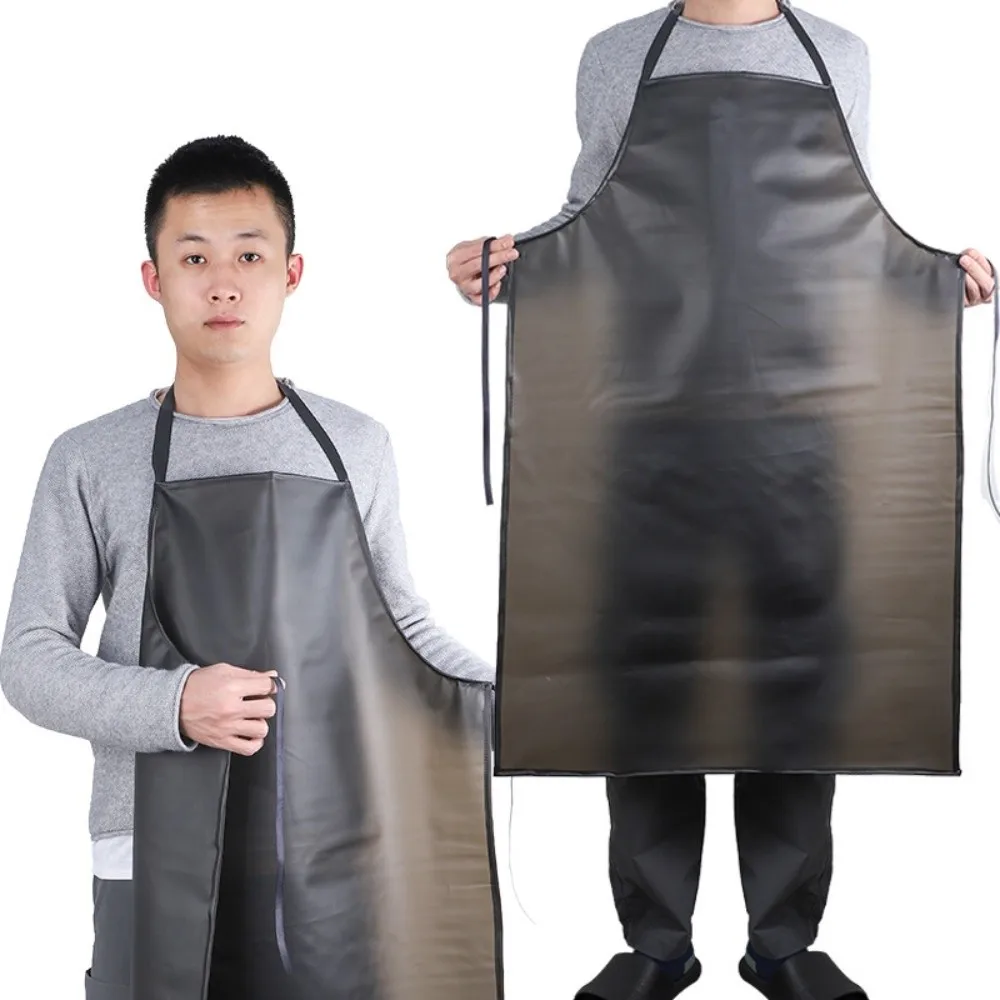 PVC Waterproof Oil-proof Apron Waist Lengthened Labor Protection Factory Working Apron Extra-long Black Leather
PVC Waterproof Oil-proof Apron Waist Lengthened Labor Protection Factory Working Apron Extra-long Black Leather