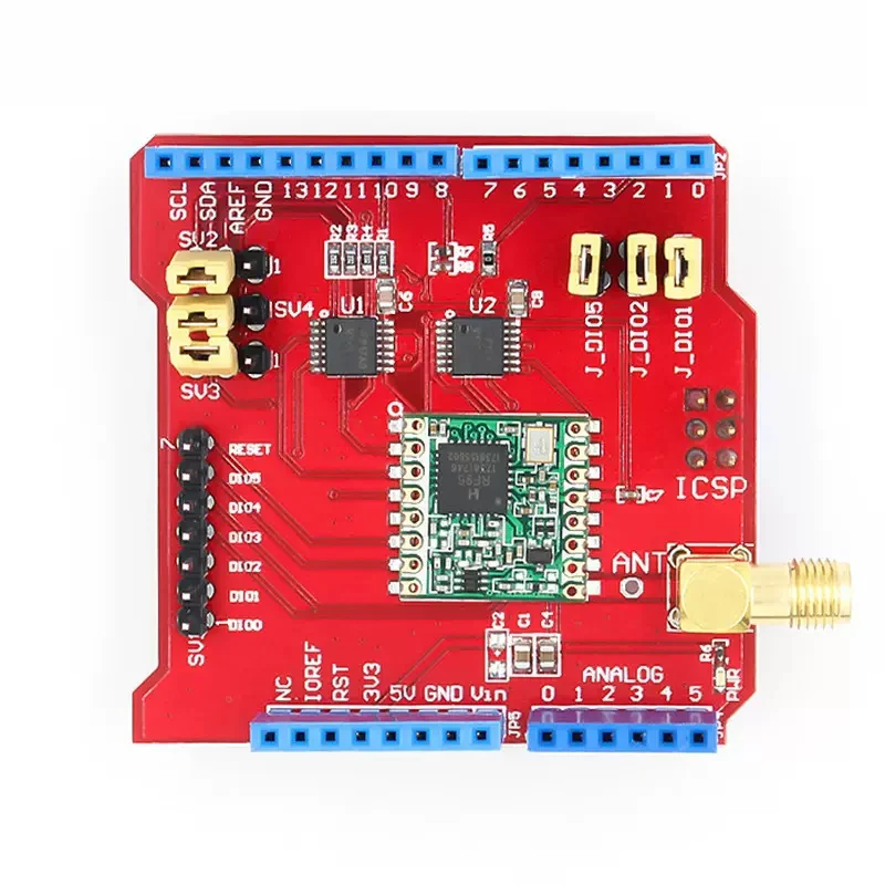 Wireless 433/868/915Mhz Lora Shield signal stabilization transmission module
Wireless 433/868/915Mhz Lora Shield signal stabilization transmission module