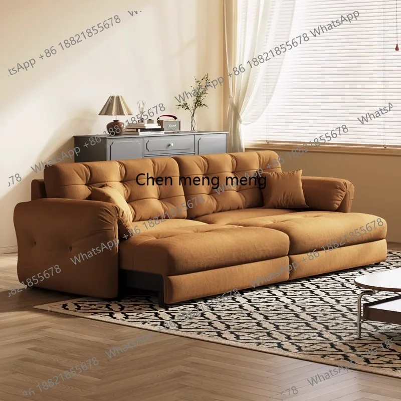 Cloud electric sofa living room simple modern retractable beige style small apartment fabric multifunctional sofa bed
Cloud electric sofa living room simple modern retractable beige style small apartment fabric multifunctional sofa bed