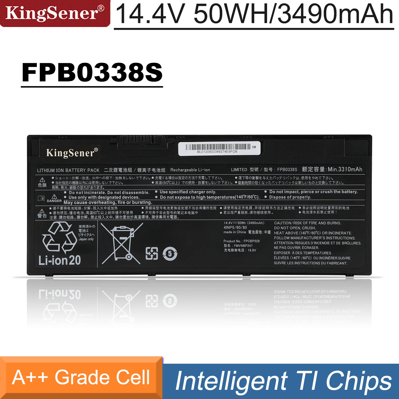 FPB0338S FPCBP529 FMVNBP247 Laptop Battery for Fujitsu LifeBook E559 E549 E459 E548 E449 U747 U748 U757 U758 T937 T938 50WH
FPB0338S FPCBP529 FMVNBP247 Laptop Battery for Fujitsu LifeBook E559 E549 E459 E548 E449 U747 U748 U757 U758 T937 T938 50WH