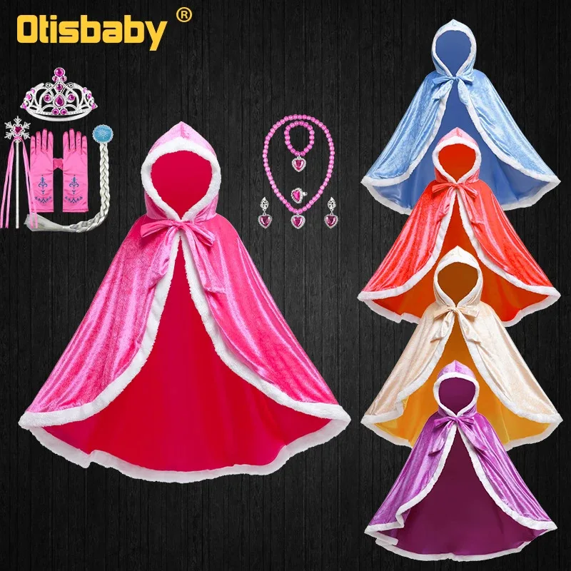 Children Snow Queen Anna&Elsa Girls Velvet Cloak Hooded Christmas Fairy Cinderella Rapunzel Aurora Belle Princess Dress Up Cape
Children Snow Queen Anna&Elsa Girls Velvet Cloak Hooded Christmas Fairy Cinderella Rapunzel Aurora Belle Princess Dress Up Cape