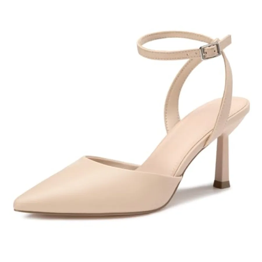 Women's Closed Pointed Toe 3 Inch High Heels Ankle Strap Stiletto Heel Wedding Party Dress Pumps Shoes
Women's Closed Pointed Toe 3 Inch High Heels Ankle Strap Stiletto Heel Wedding Party Dress Pumps Shoes