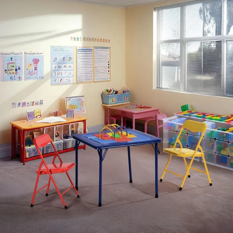 NEW Kids Table and 4 Chairs Set, Folding Activity Table for Toddler Daycare Preschool Playroom
NEW Kids Table and 4 Chairs Set, Folding Activity Table for Toddler Daycare Preschool Playroom
