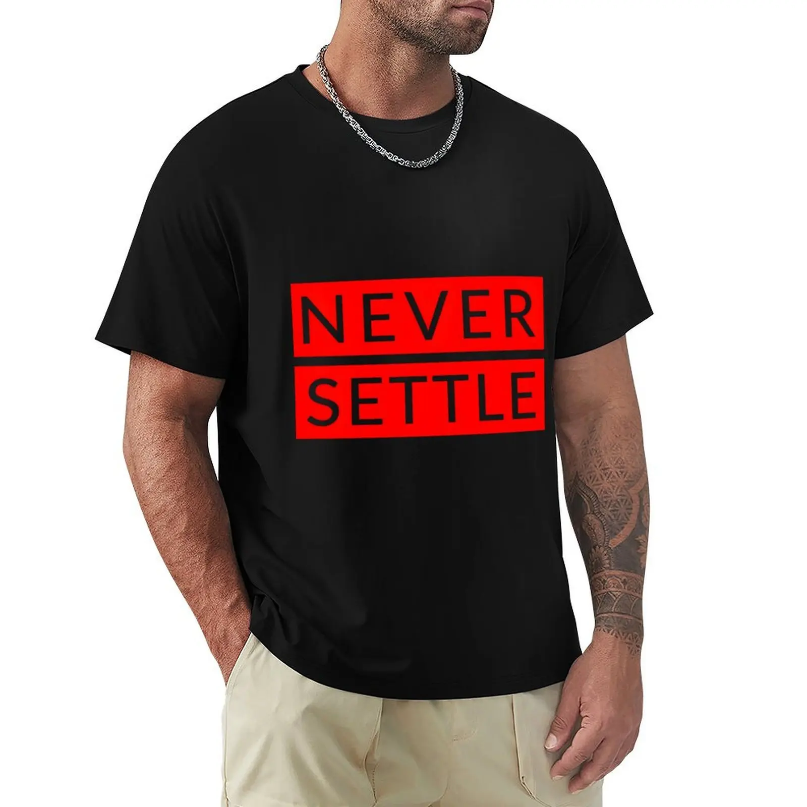 Never Settle Oneplus Red Classic T-Shirt Basic Casual Wear Short Sleeve Top
Never Settle Oneplus Red Classic T-Shirt Basic Casual Wear Short Sleeve Top