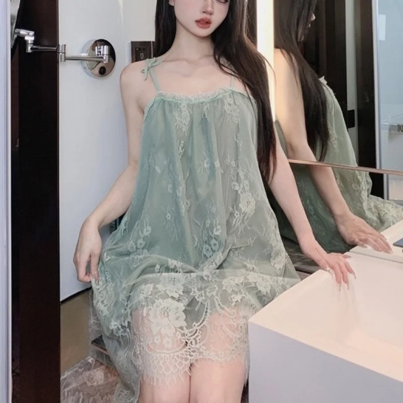 【Shop Hot Sale】Pajamas Women's Summer Lace High-Grade plus Size Sexy Pure Desire Wind Suspender Dress Home Wear2023Popular Night
【Shop Hot Sale】Pajamas Women's Summer Lace High-Grade plus Size Sexy Pure Desire Wind Suspender Dress Home Wear2023Popular Night