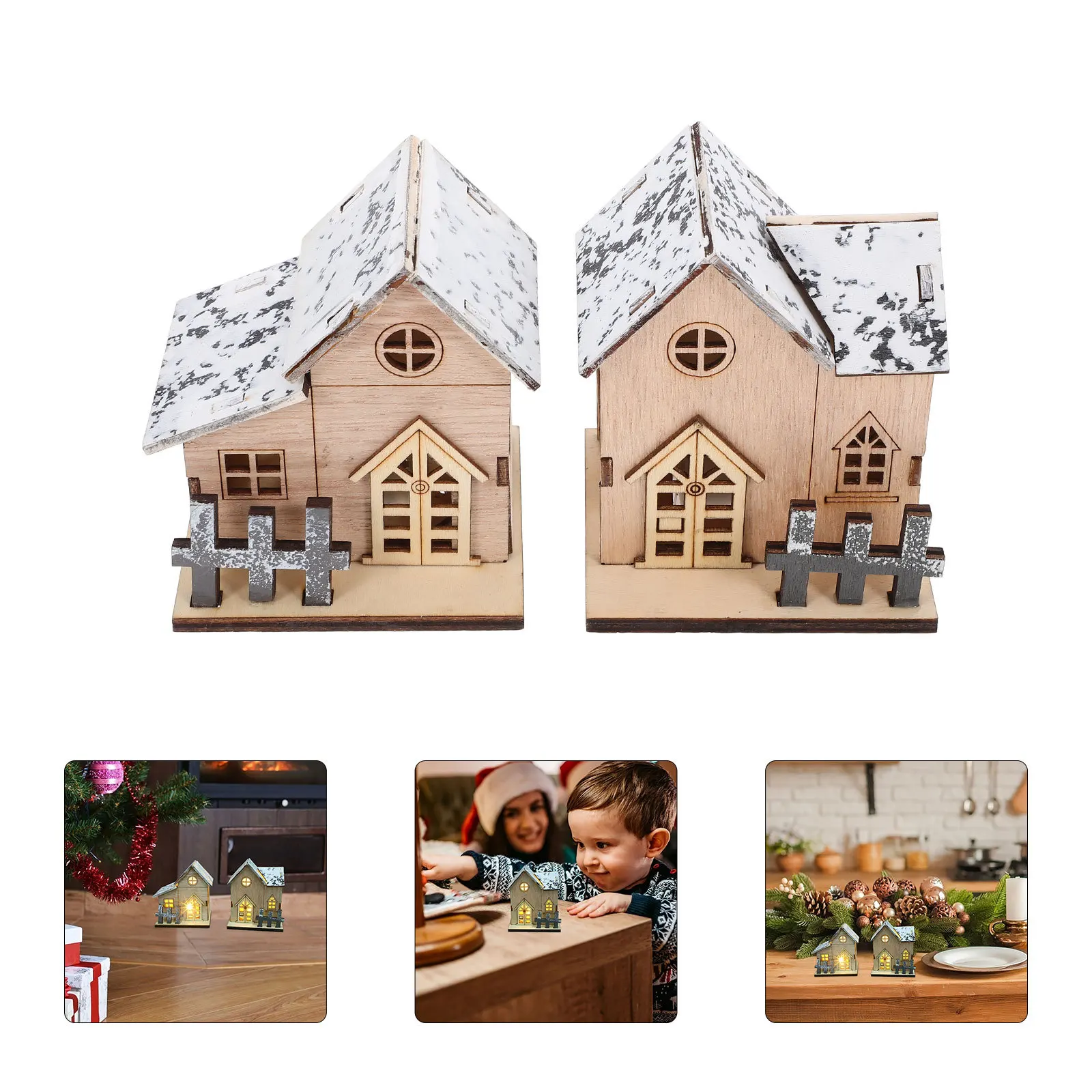 2pcs Led Luminous Wooden Cabin Christmas Decor Creative Desktop Ornaments Home Office Xmas Party Festival Scene Adornment
2pcs Led Luminous Wooden Cabin Christmas Decor Creative Desktop Ornaments Home Office Xmas Party Festival Scene Adornment