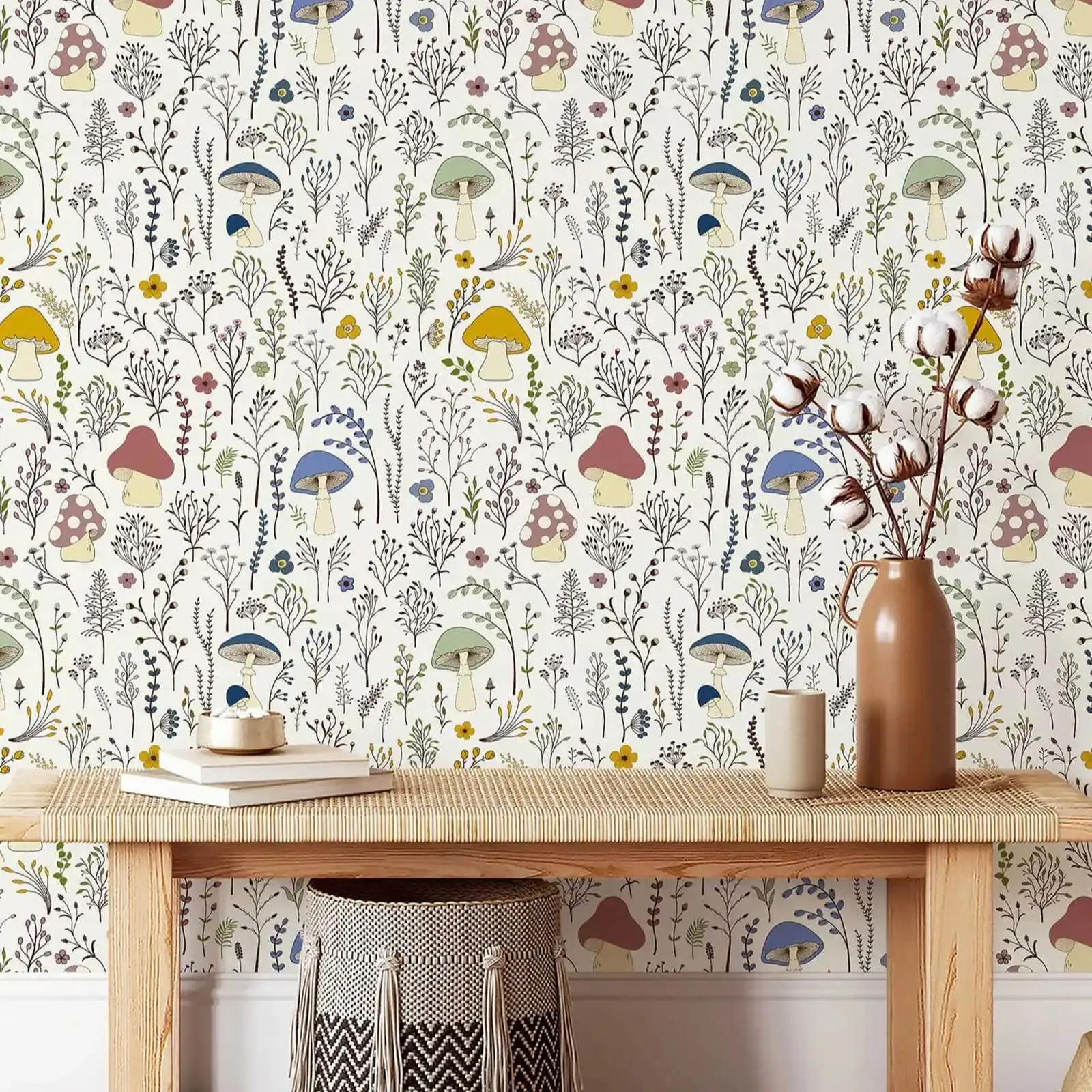 Mushroom Paradise Wallpaper Peel and Stick,Traditional Or Self-adhesive Mushroom Wall Mural Papers For Kids Room Decoration Art
Mushroom Paradise Wallpaper Peel and Stick,Traditional Or Self-adhesive Mushroom Wall Mural Papers For Kids Room Decoration Art