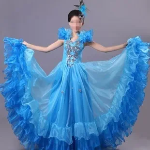 Spanish Bull Dance Modern Dance Costume One-piece Dance Dress Princess Dress Performance Clothing 6 Color
Spanish Bull Dance Modern Dance Costume One-piece Dance Dress Princess Dress Performance Clothing 6 Color