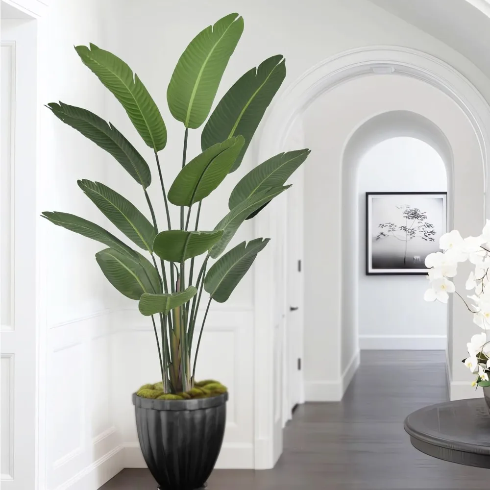 Paradise Plant Artificial Bird (72 Inches) 13 Leaf Realistic Tall Artificial Tree, Pseudo Tropical Floor Potted Plant
Paradise Plant Artificial Bird (72 Inches) 13 Leaf Realistic Tall Artificial Tree, Pseudo Tropical Floor Potted Plant