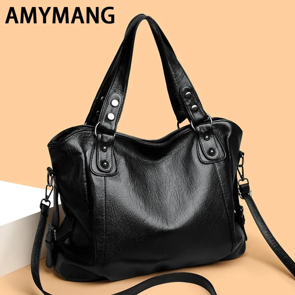 Korean Version Large Capacity Fashionable Tote Bag Soft Leather PU New Retro Women's Handbag Shoulder Crossbody Wallet Women Bag
Korean Version Large Capacity Fashionable Tote Bag Soft Leather PU New Retro Women's Handbag Shoulder Crossbody Wallet Women Bag