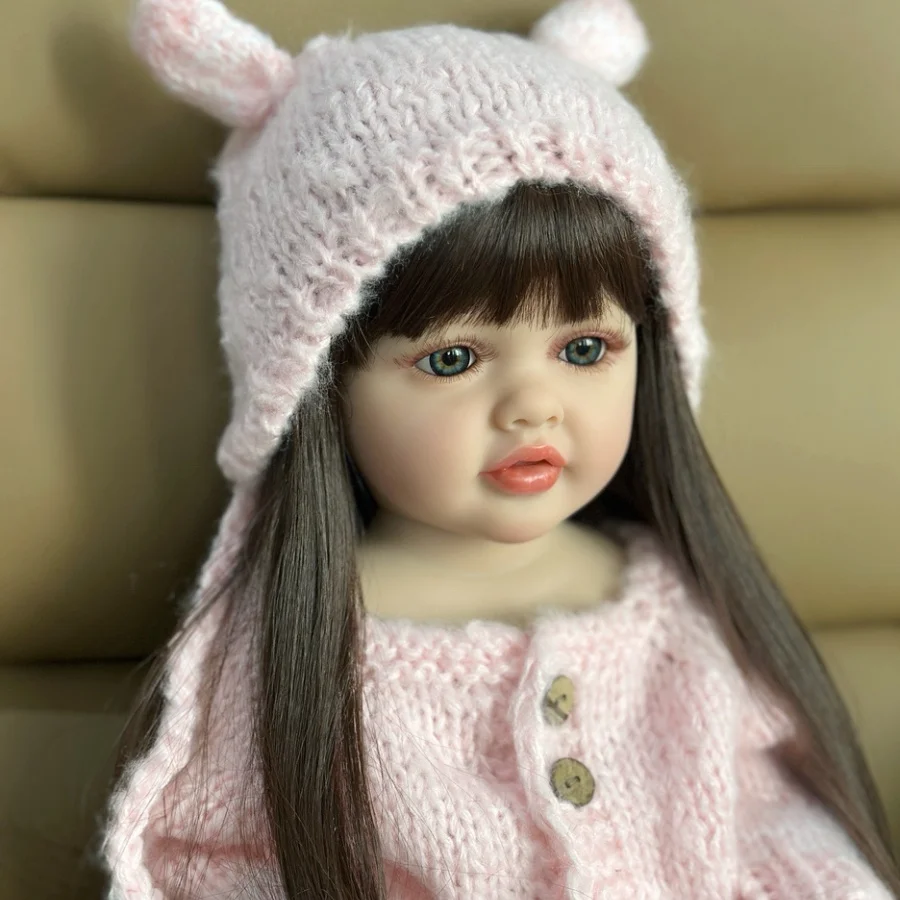 BZDOLL 55cm Soft Vinyl Full Body Baby Reborn Lifelike 22inch Doll Princess Newborn Bebe Art Bath Toy Birthday Gift for 3+ Kids
BZDOLL 55cm Soft Vinyl Full Body Baby Reborn Lifelike 22inch Doll Princess Newborn Bebe Art Bath Toy Birthday Gift for 3+ Kids