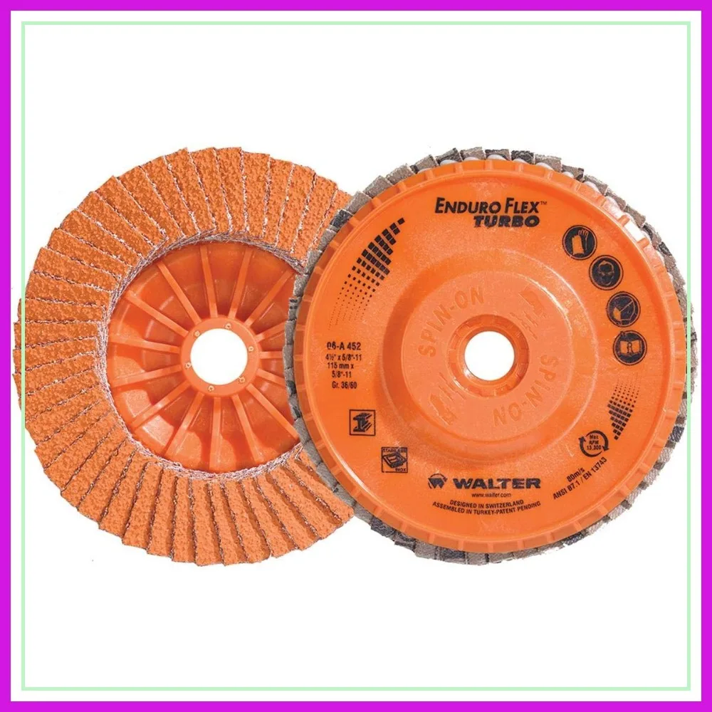 Abrasive Flap Disc 5 in 36/60 Grit 5/8-11 Arbor Hole Pack of 10 Grinding Disc
Abrasive Flap Disc 5 in 36/60 Grit 5/8-11 Arbor Hole Pack of 10 Grinding Disc