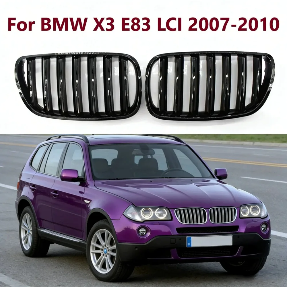 1Pair Bright Black Car Front Bumper Kidney Sport Grilles ABS Hood Grill For BMW X3 E83 LCI 2007 2008 2009 2010
1Pair Bright Black Car Front Bumper Kidney Sport Grilles ABS Hood Grill For BMW X3 E83 LCI 2007 2008 2009 2010