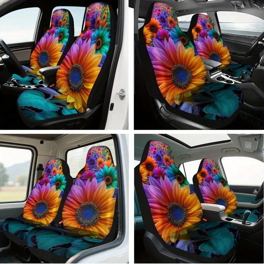 Universal Rainbow Sunflower Car Seat Covers For Front Seats Durable Fit All Vehicles
Universal Rainbow Sunflower Car Seat Covers For Front Seats Durable Fit All Vehicles