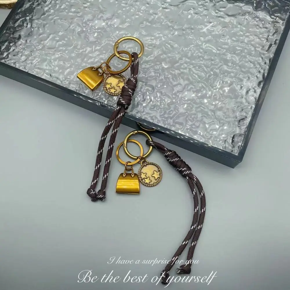 Fashion Handmade Rope Bag Pendant Badge Nylon Keychain Korean Style Y2K Key Ring Accessories
Fashion Handmade Rope Bag Pendant Badge Nylon Keychain Korean Style Y2K Key Ring Accessories