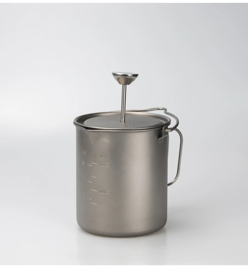 Pure Titanium French Press Pot French Hand Brewing Coffee Pot Coffee Utensils Brewing Coffee Pot Pure Titanium Filter
Pure Titanium French Press Pot French Hand Brewing Coffee Pot Coffee Utensils Brewing Coffee Pot Pure Titanium Filter